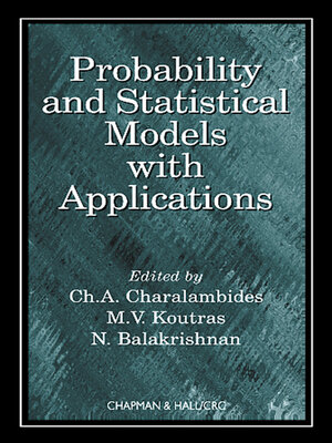 cover image of Probability and Statistical Models with Applications